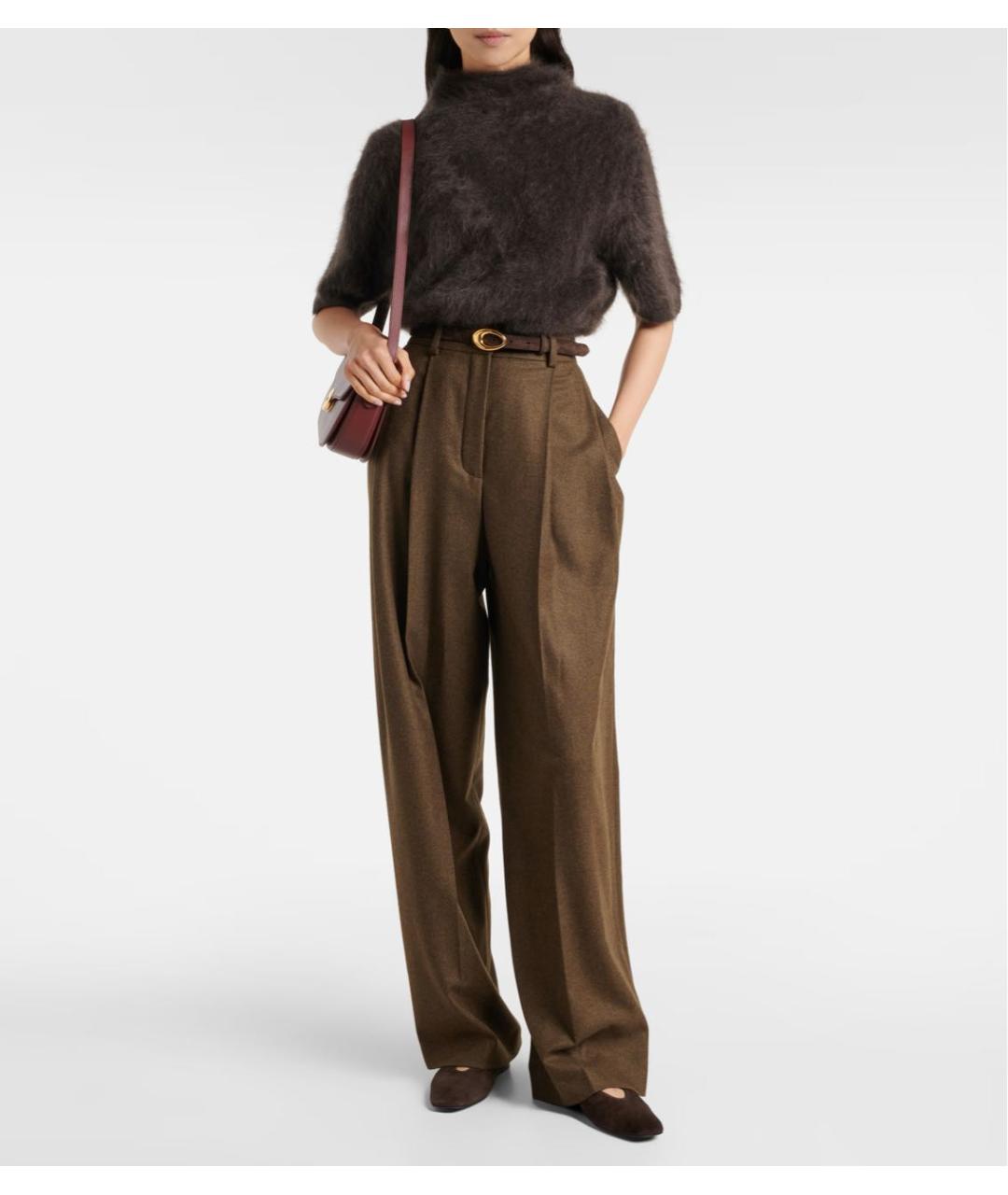 LISA YANG Коричневый кашемировый джемпер / свитер, фото 2