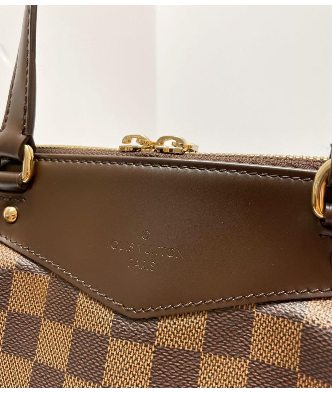 LOUIS VUITTON Коричневая сумка с короткими ручками, фото 6