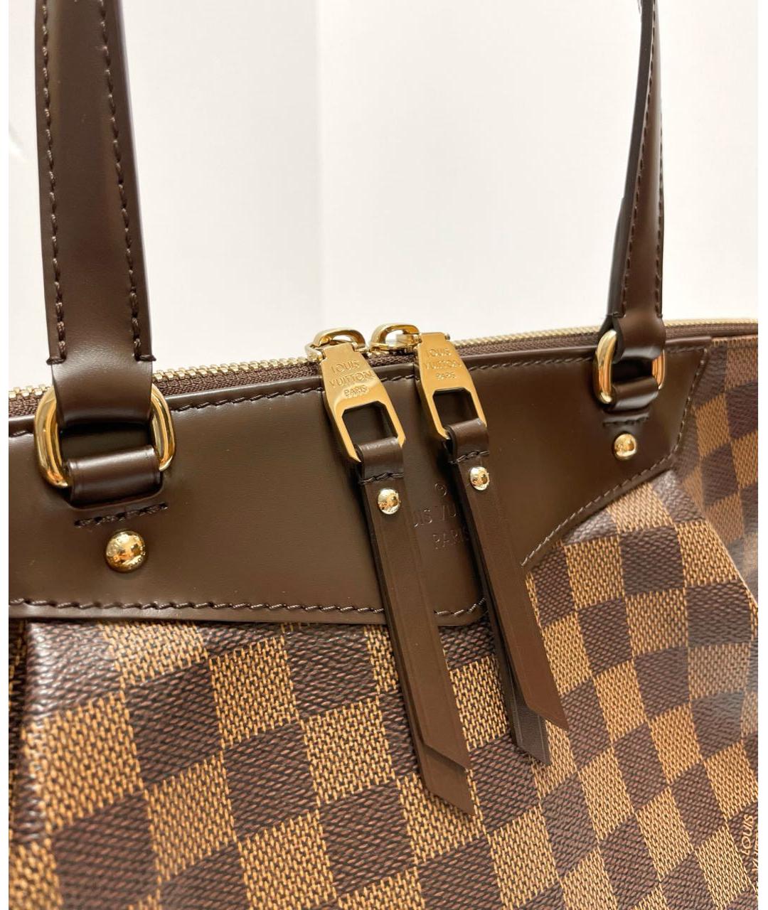 LOUIS VUITTON Коричневая сумка с короткими ручками, фото 5