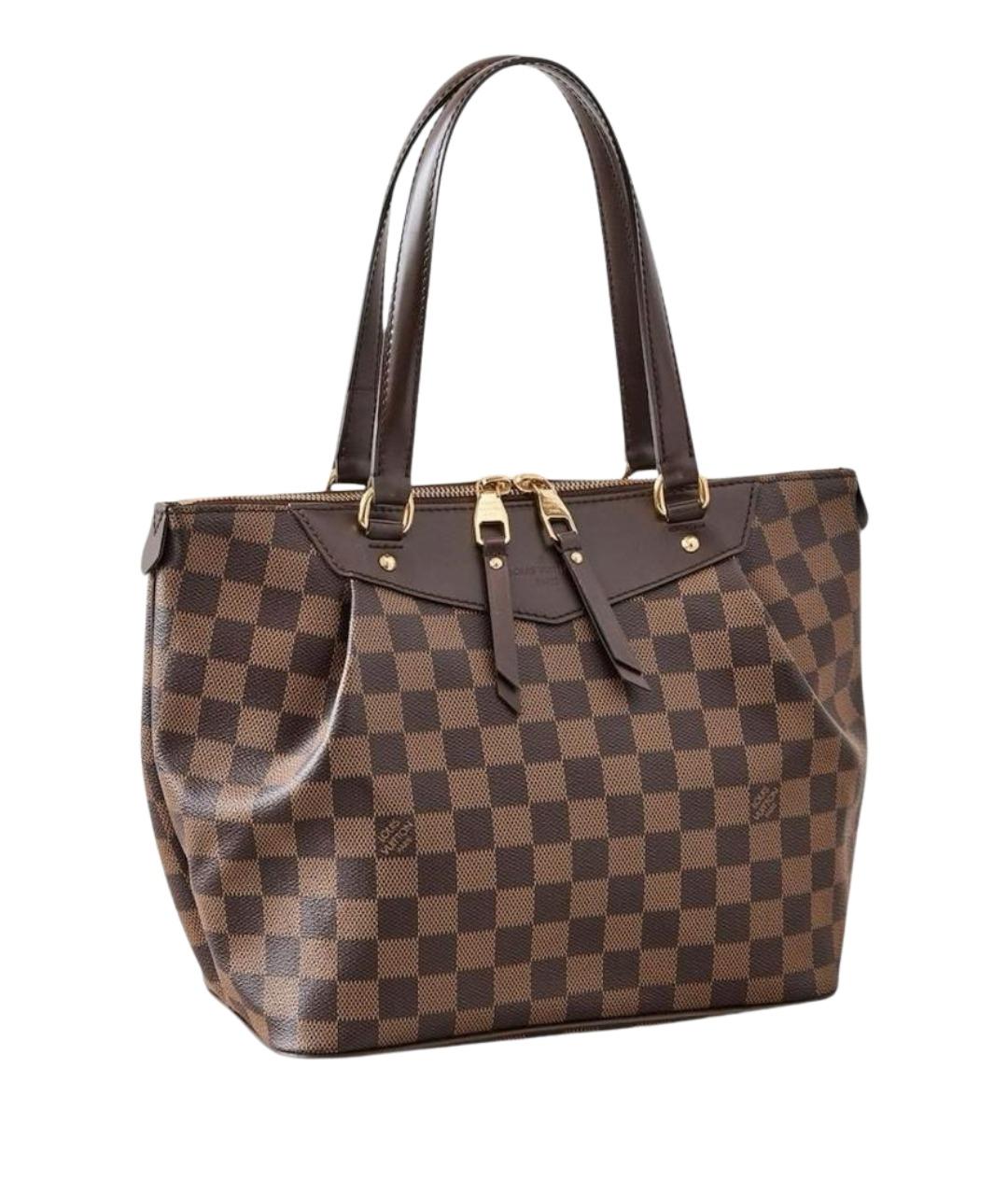 LOUIS VUITTON Коричневая сумка с короткими ручками, фото 1