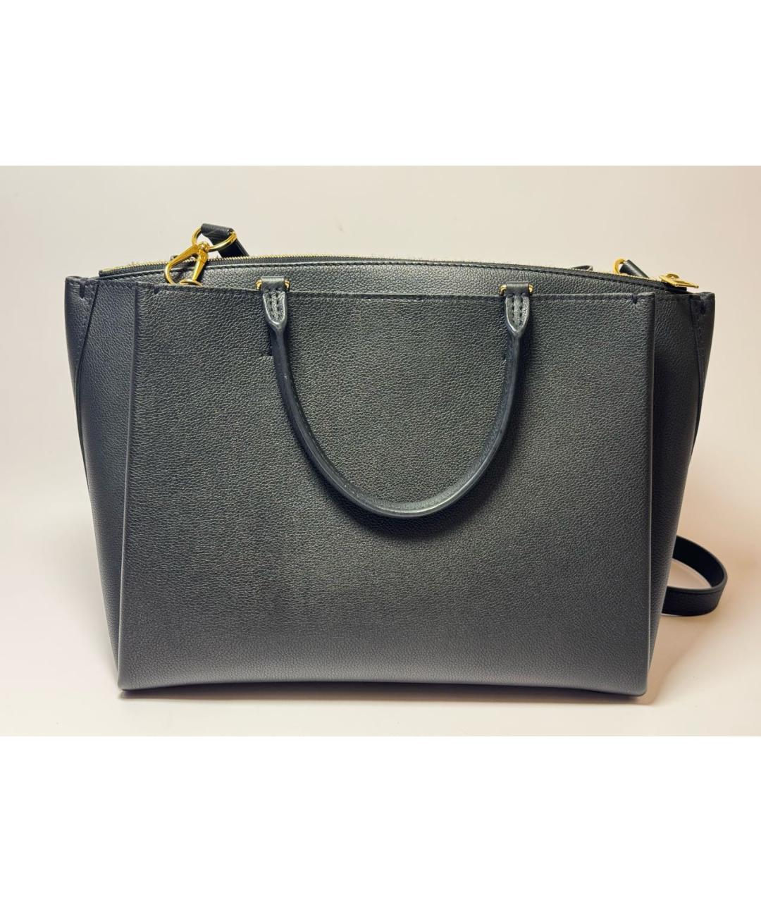 LOUIS VUITTON Черная кожаная сумка через плечо, фото 3