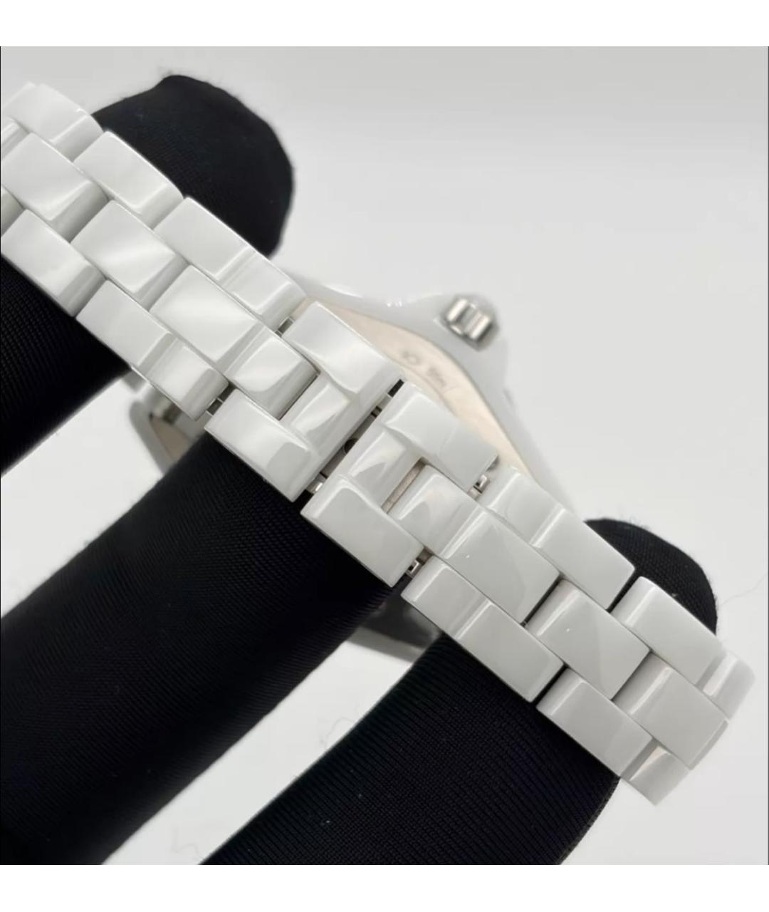 CHANEL Белые керамические часы, фото 4