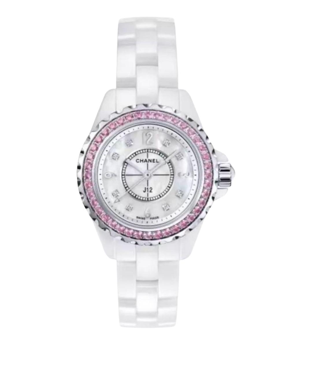 CHANEL Белые керамические часы, фото 1