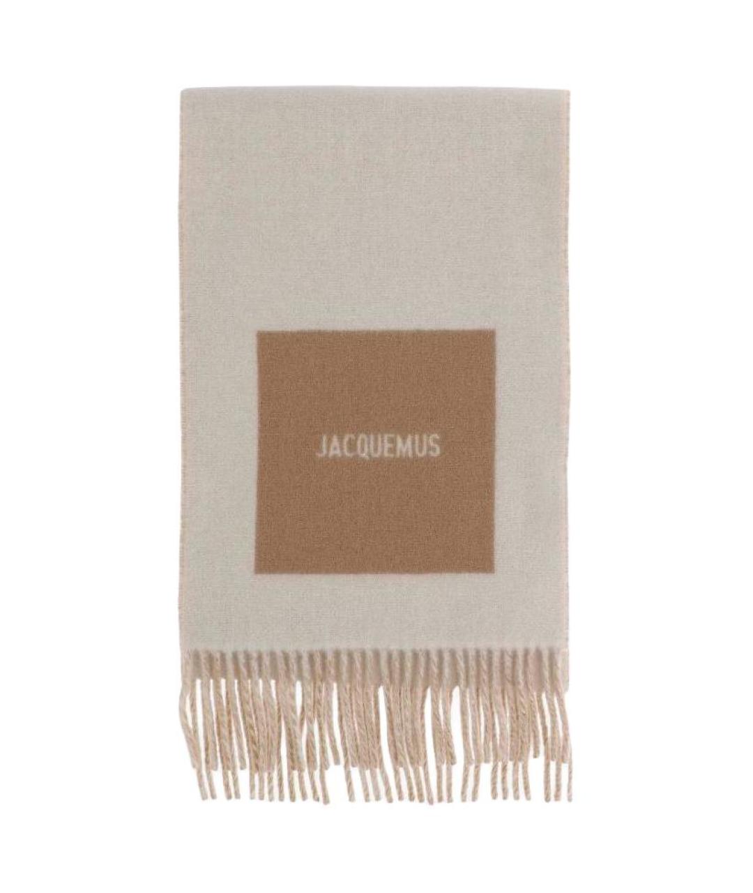 JACQUEMUS Бежевый шарф, фото 1