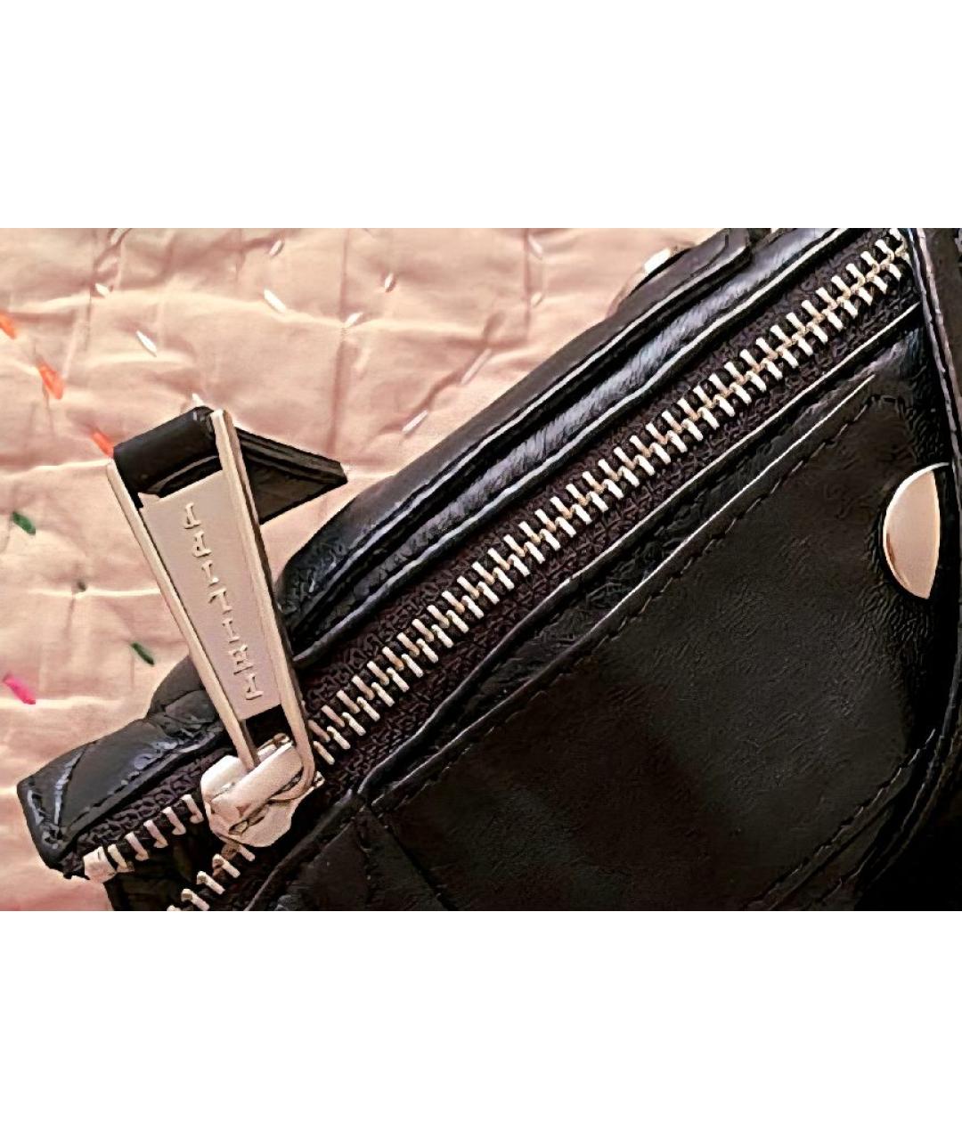 PHILIPP PLEIN Черный кожаный жилет, фото 5