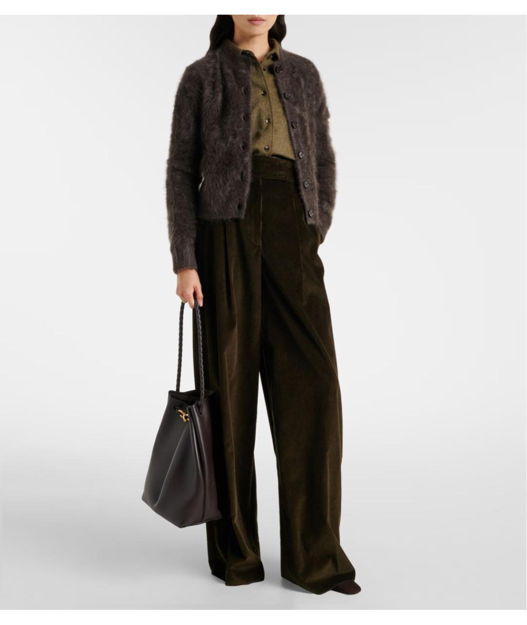 LISA YANG Коричневый кашемировый джемпер / свитер, фото 2