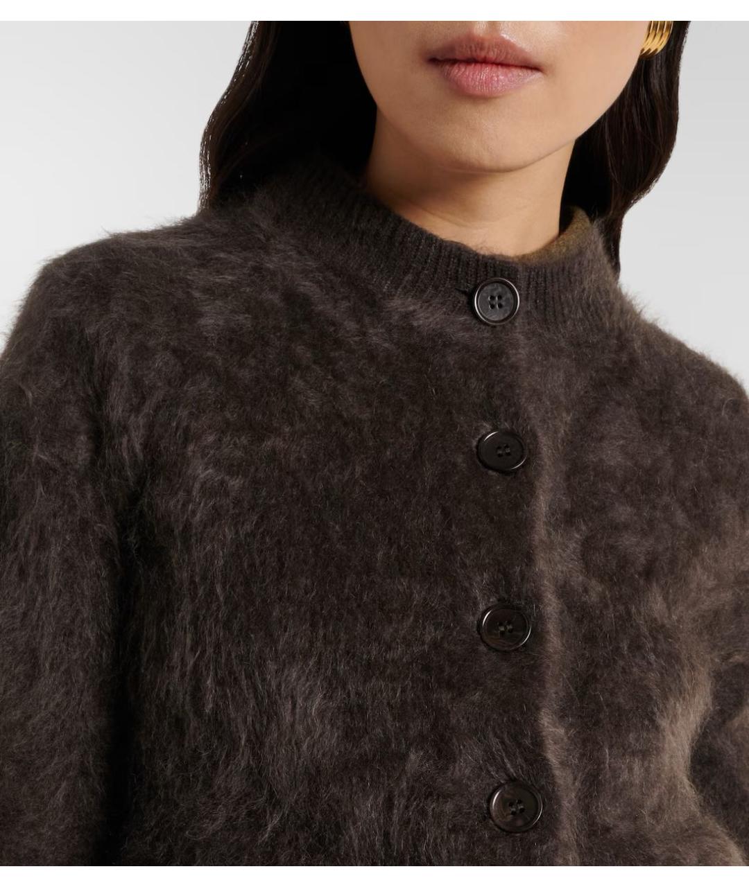 LISA YANG Коричневый кашемировый джемпер / свитер, фото 3