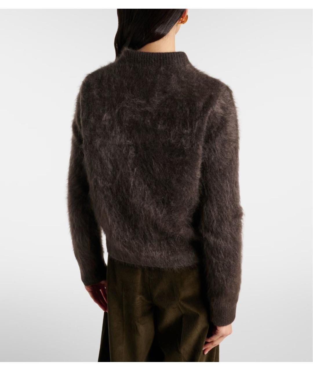 LISA YANG Коричневый кашемировый джемпер / свитер, фото 4