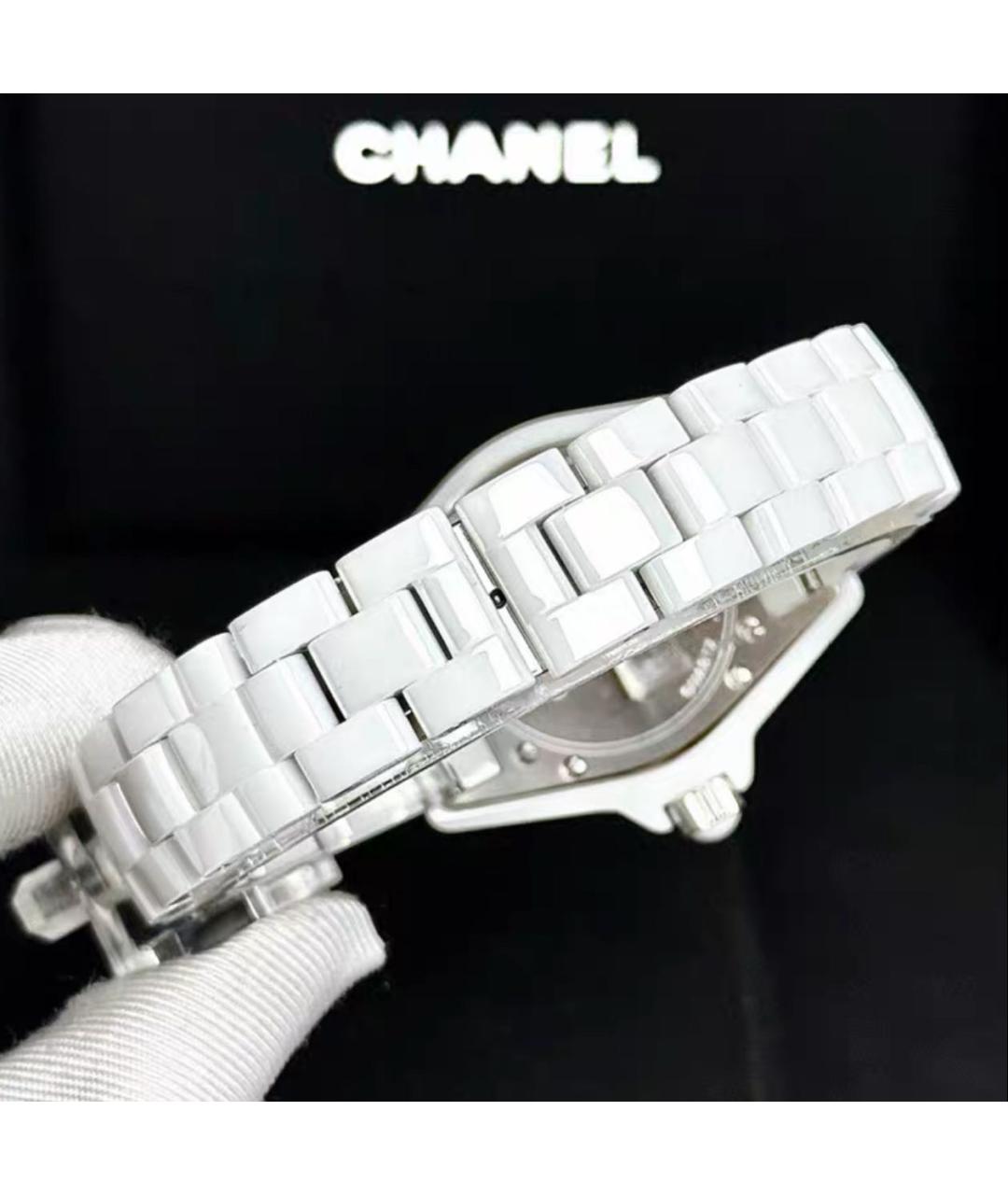 CHANEL Белые керамические часы, фото 4