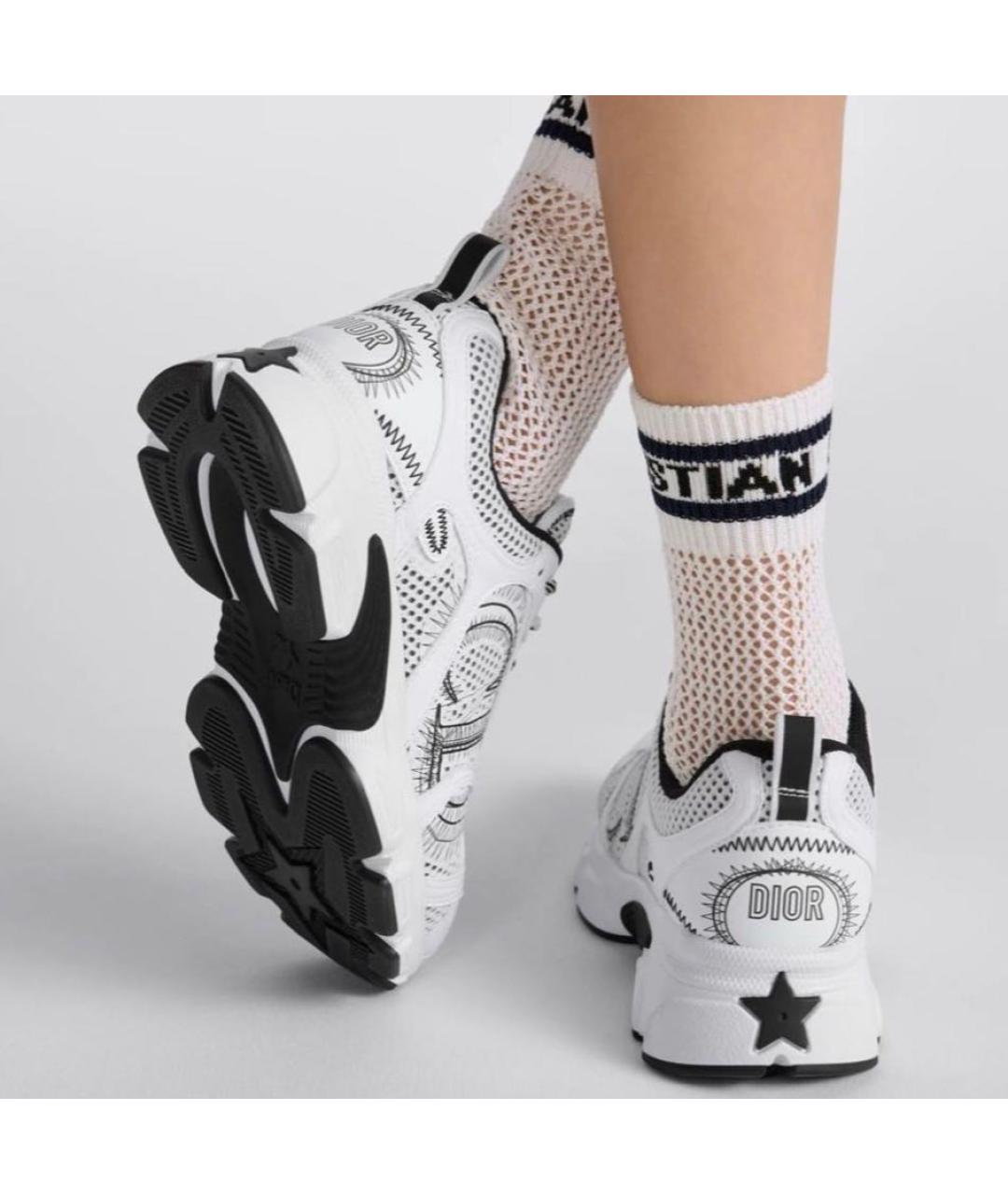 CHRISTIAN DIOR Белые текстильные кроссовки, фото 3