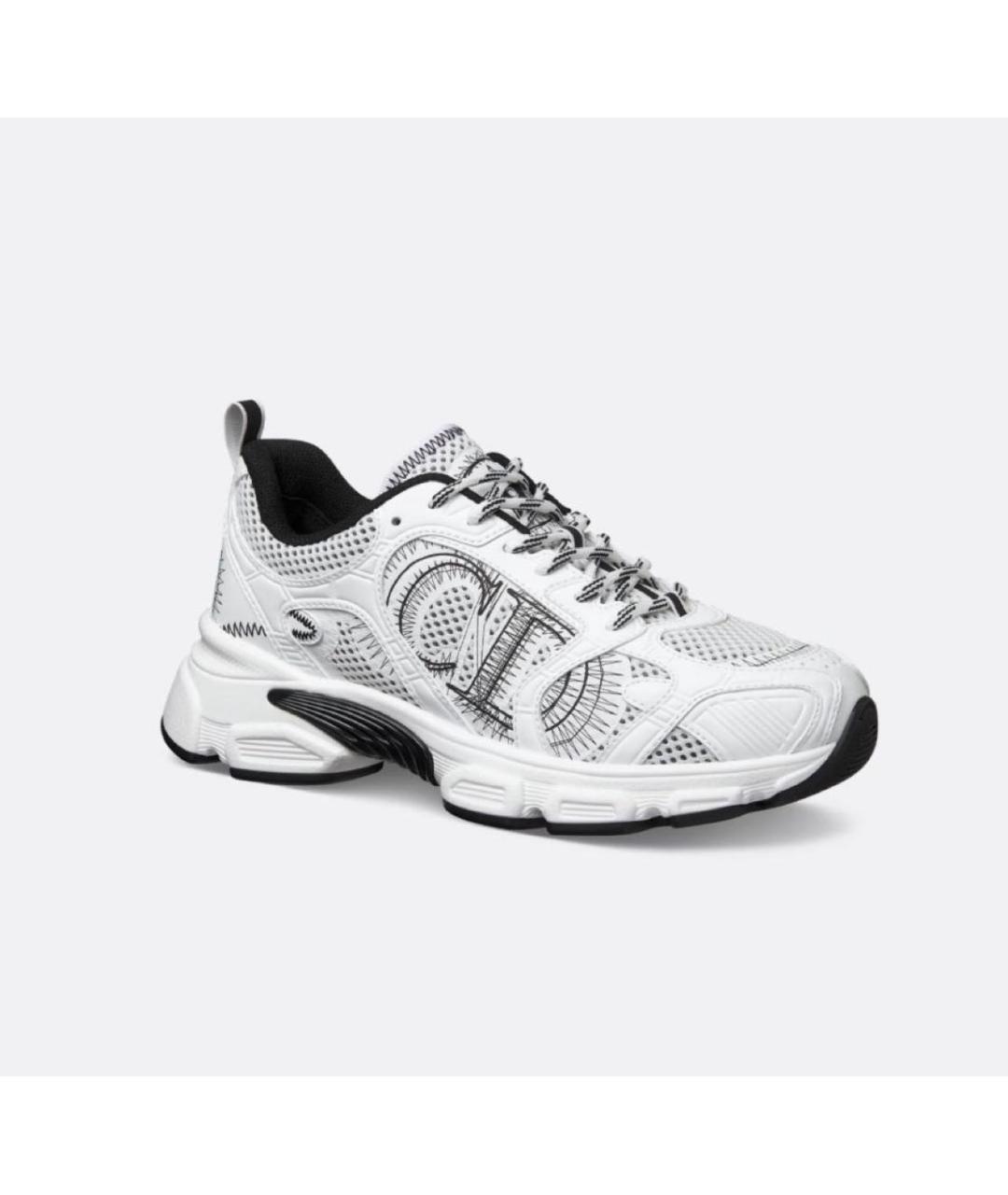 CHRISTIAN DIOR Белые текстильные кроссовки, фото 5