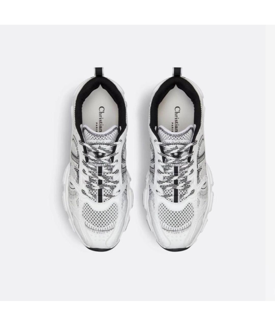 CHRISTIAN DIOR Белые текстильные кроссовки, фото 2