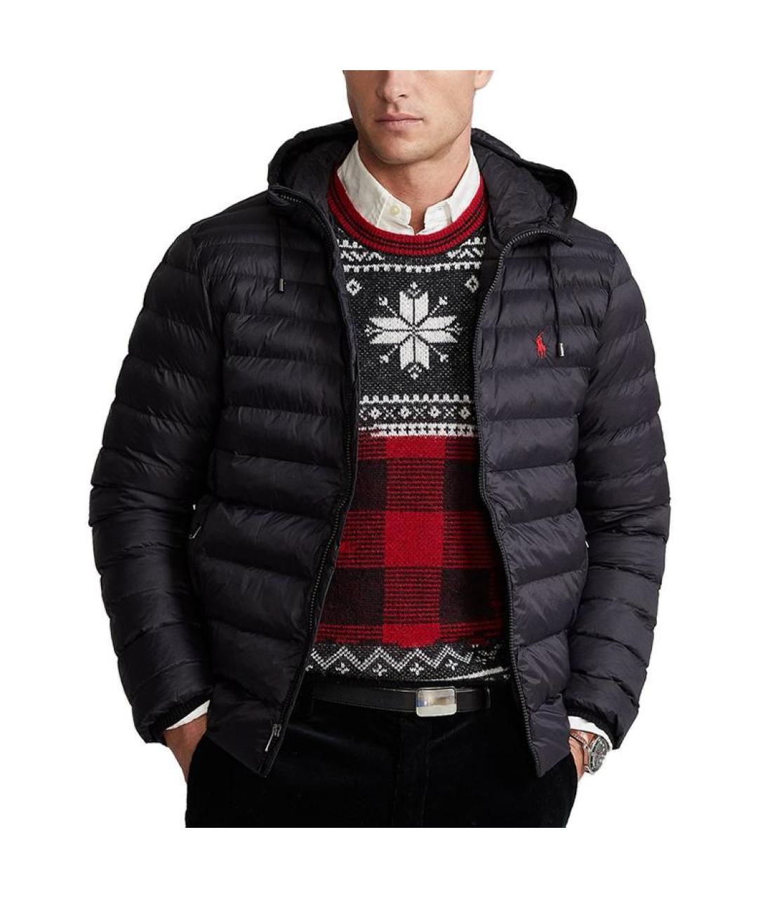 POLO RALPH LAUREN Черный пуховик, фото 2