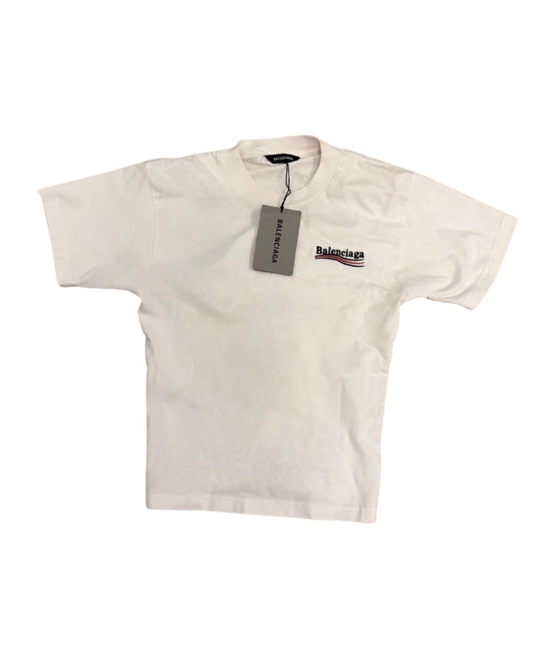 BALENCIAGA Белый хлопковый детская футболка / топ, фото 1