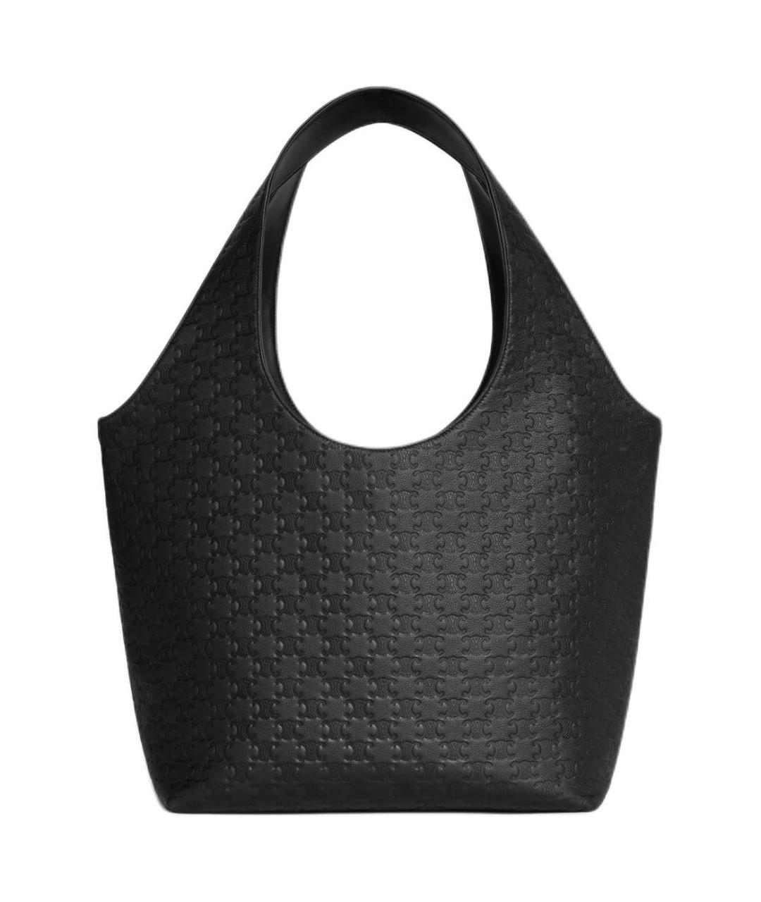 CELINE Черная кожаная сумка через плечо, фото 3