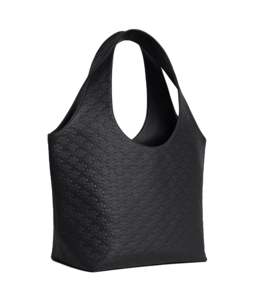 CELINE Черная кожаная сумка через плечо, фото 2