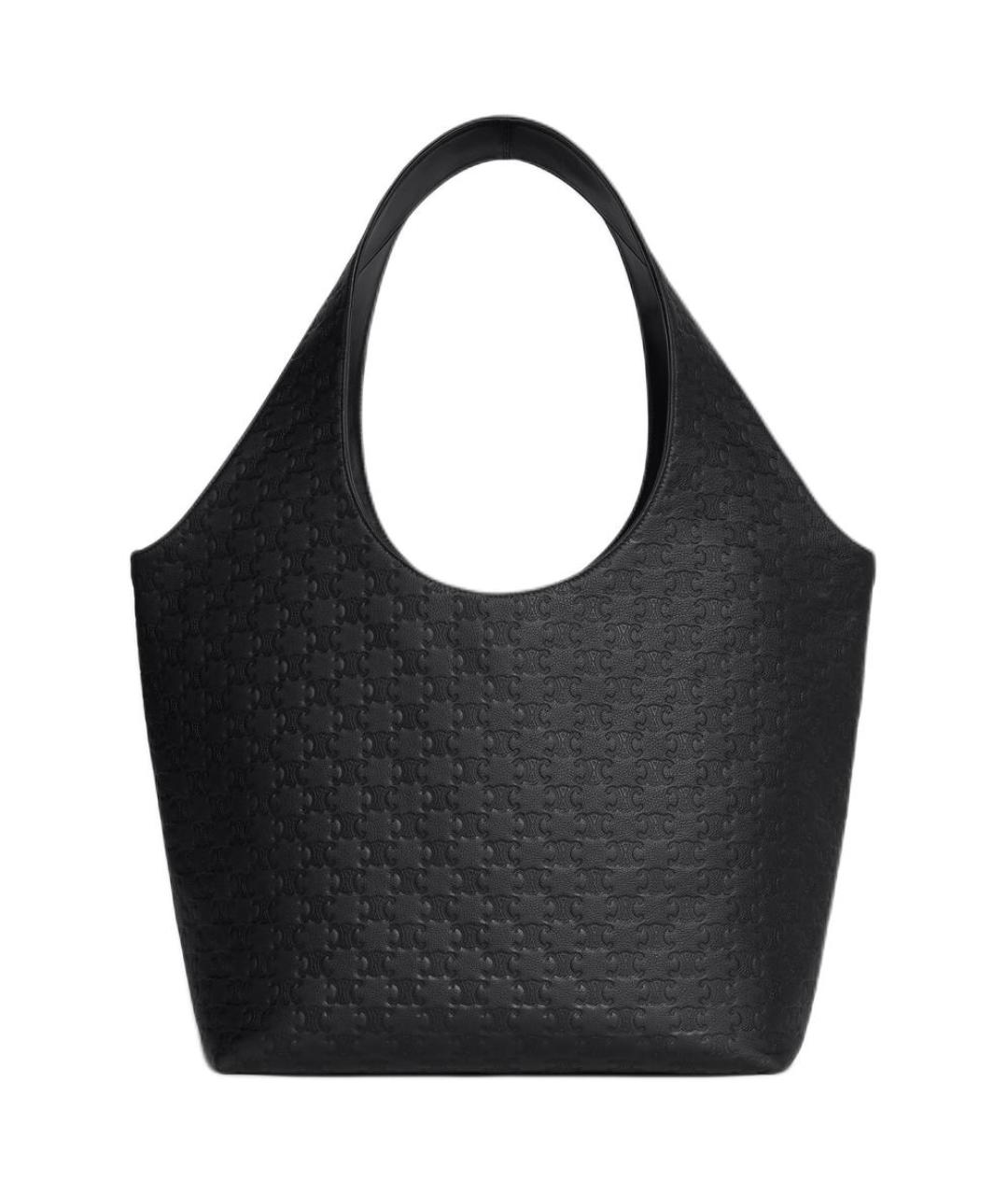 CELINE Черная кожаная сумка через плечо, фото 1