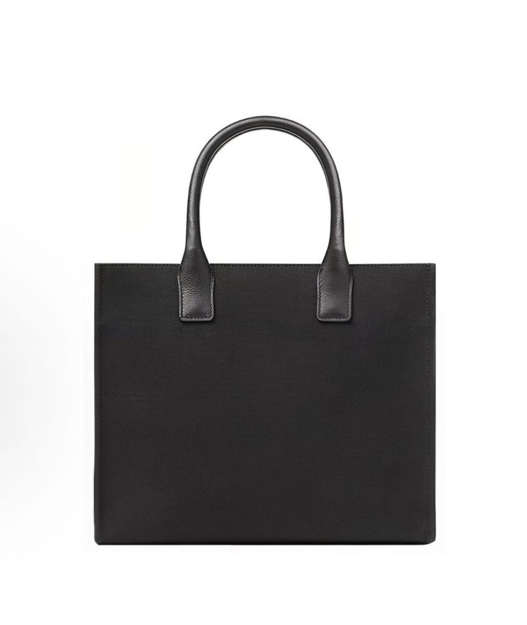 VERSACE Черная кожаная сумка с короткими ручками, фото 3