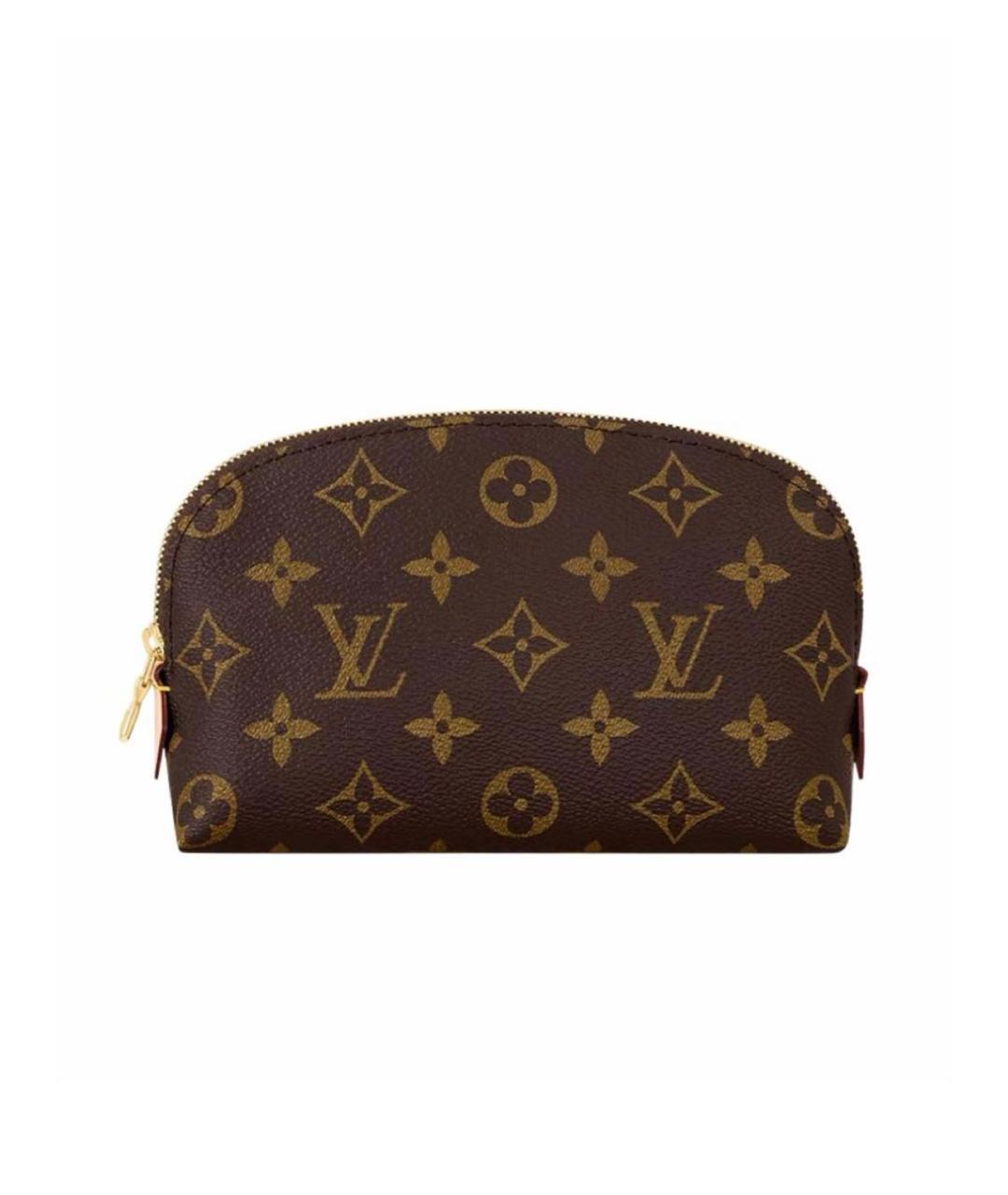 LOUIS VUITTON Коричневая косметичка, фото 5