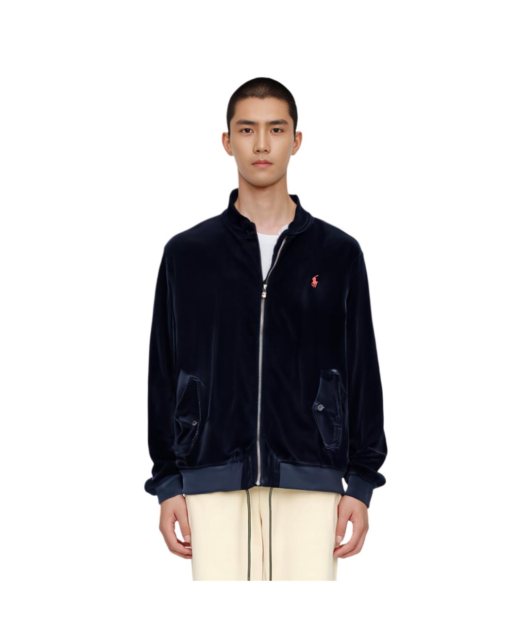 POLO RALPH LAUREN Темно-синяя хлопковая куртка, фото 7