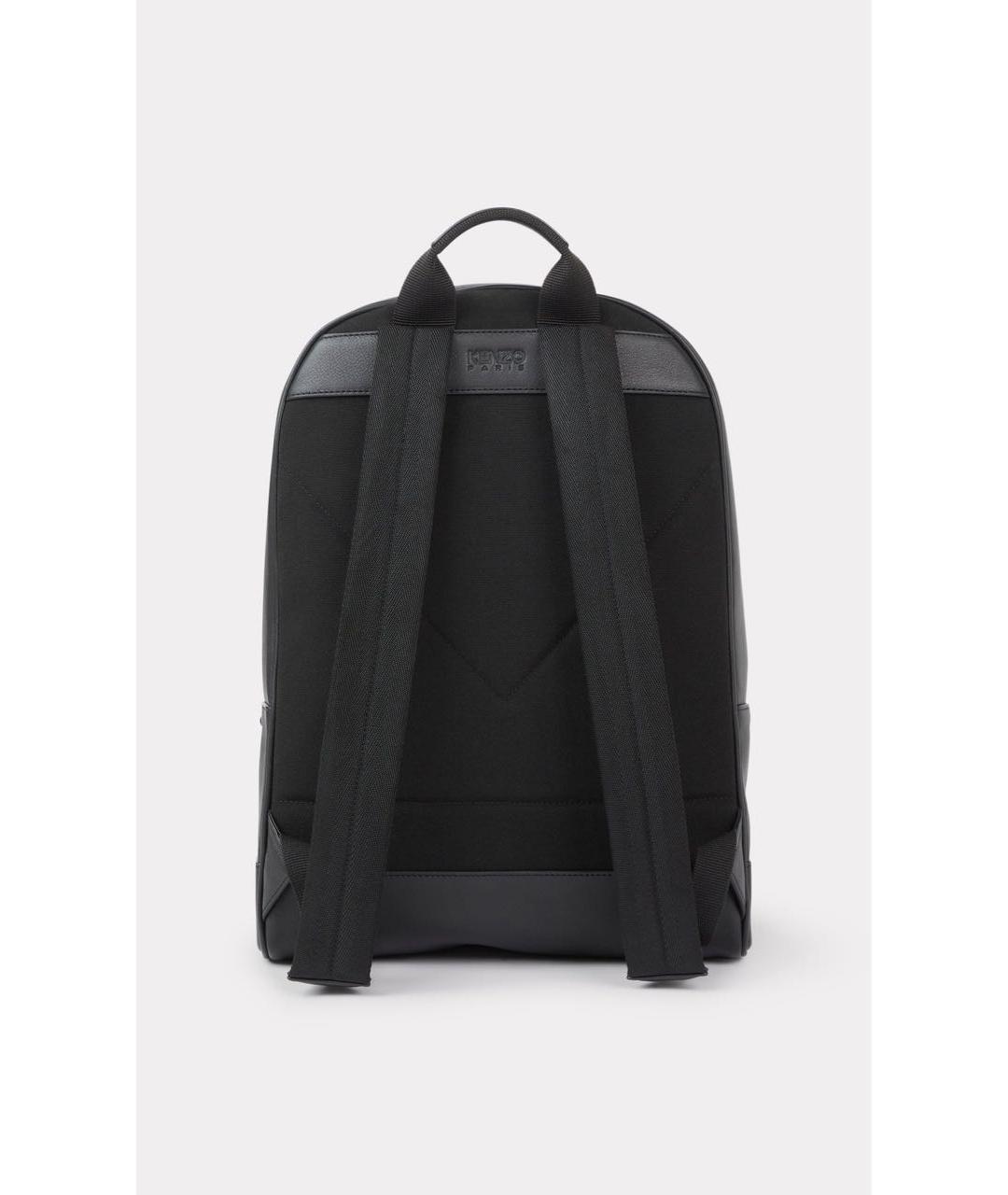 KENZO Черный кожаный рюкзак, фото 3