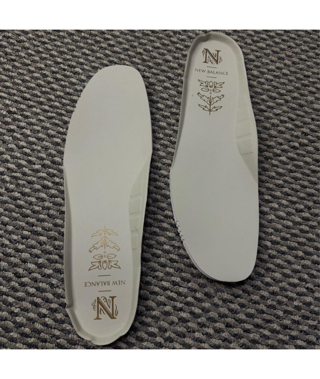 NEW BALANCE Коричневые кожаные низкие кроссовки / кеды, фото 5