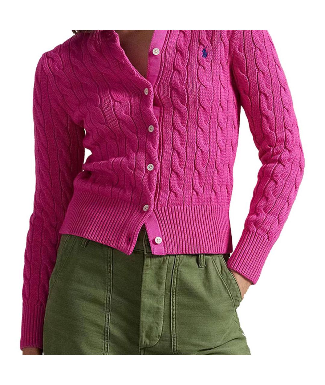 POLO RALPH LAUREN Фуксия кардиган, фото 4