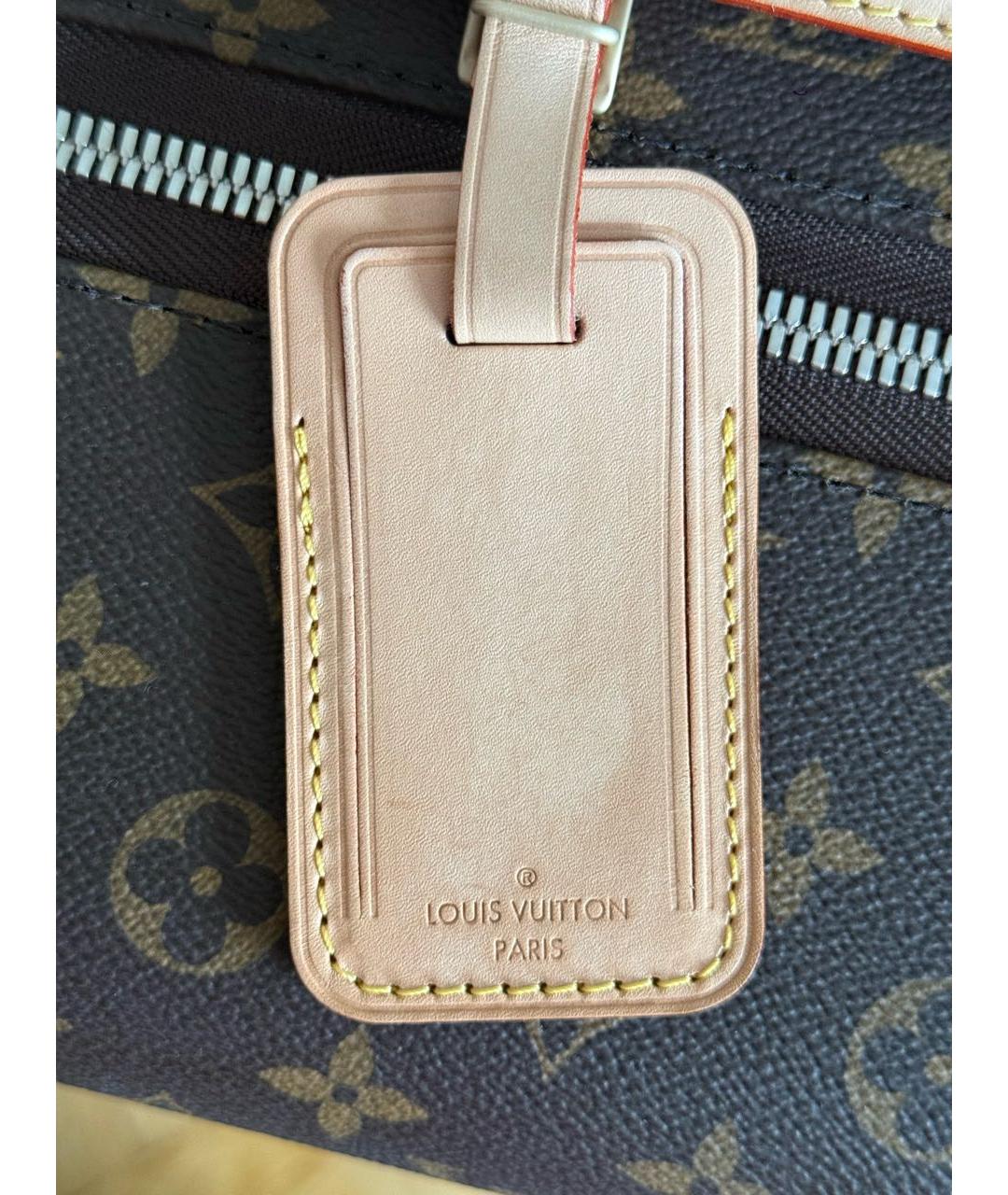 LOUIS VUITTON Коричневый чемодан, фото 4