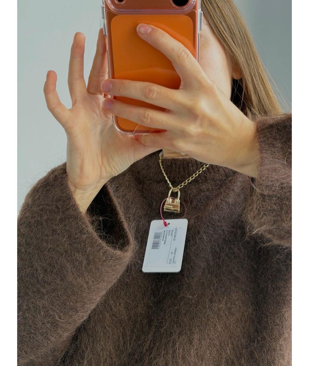 JACQUEMUS Золотое латунное колье, фото 4