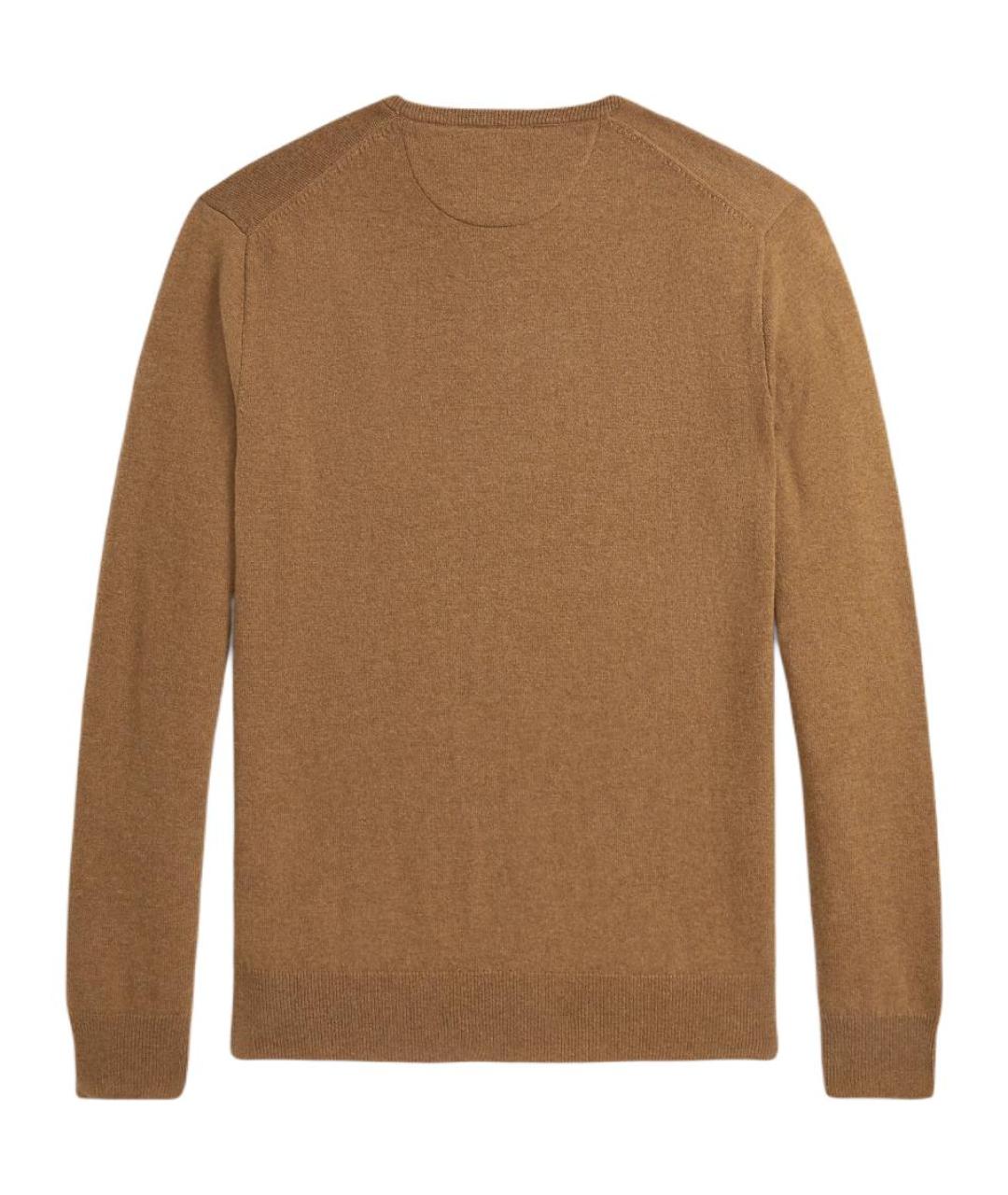 POLO RALPH LAUREN Коричневый джемпер / свитер, фото 2