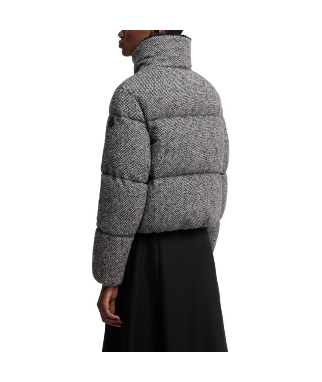 MONCLER Серый пуховик, фото 2