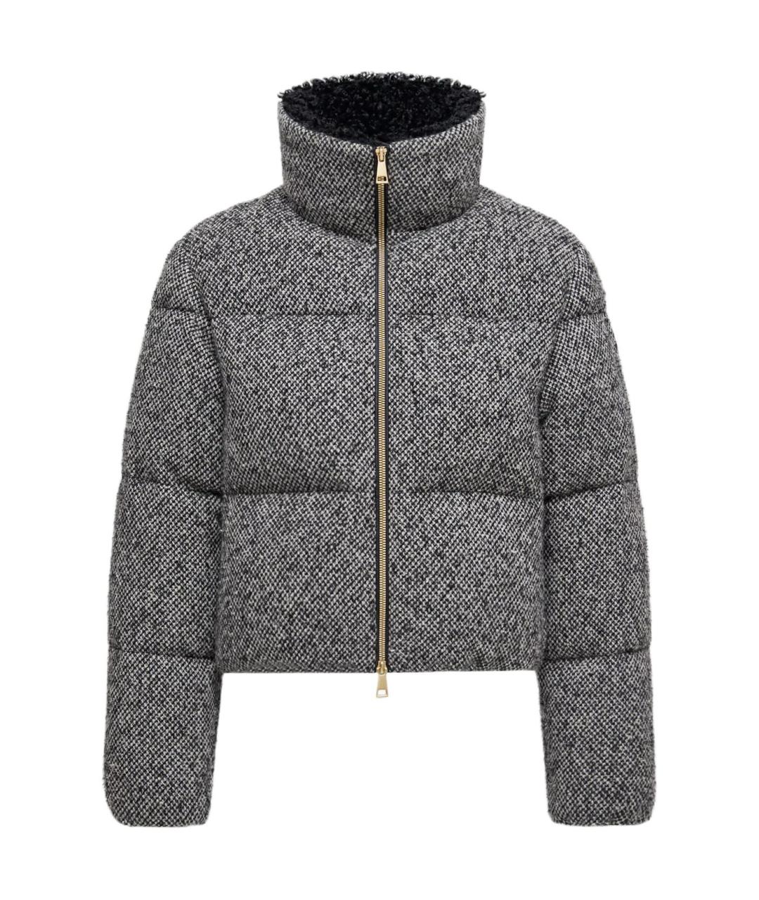 MONCLER Серый пуховик, фото 1