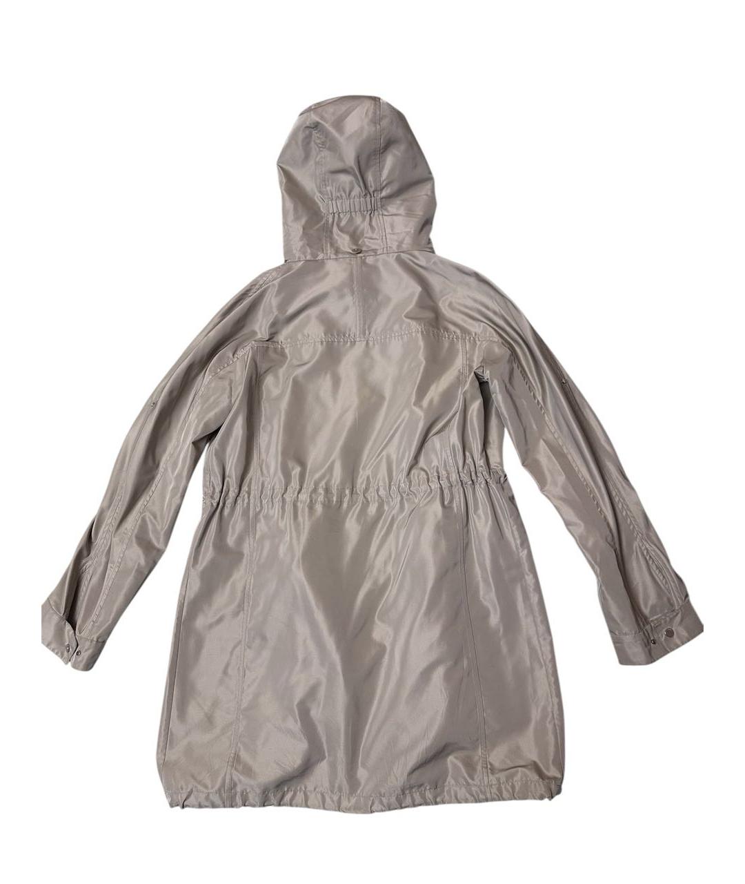 LORO PIANA Бежевый полиэстеровый тренч/плащ, фото 2