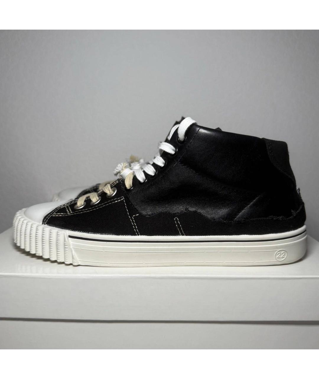 MAISON MARGIELA Черные кеды, фото 9