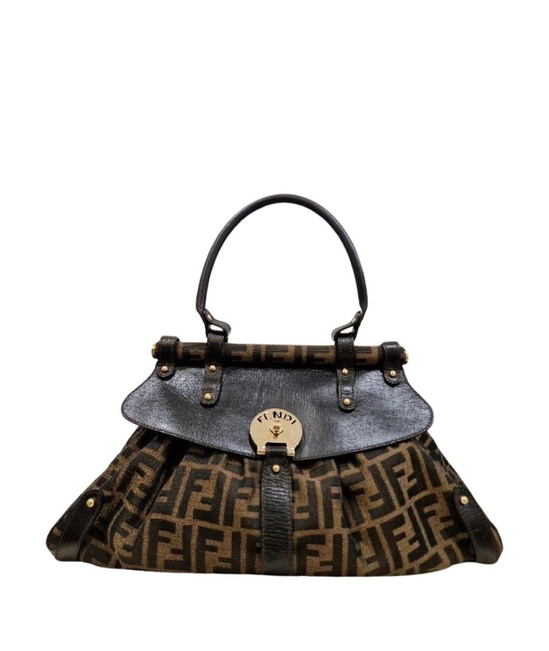 FENDI Мульти тканевая сумка с короткими ручками, фото 1