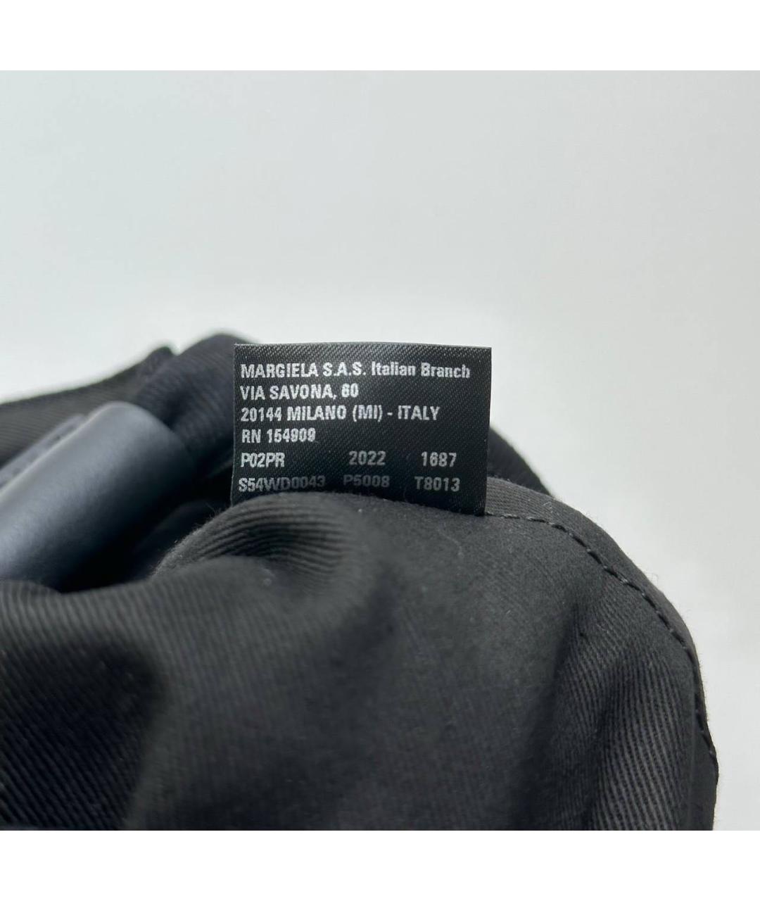 MM6 MAISON MARGIELA Черная тканевая сумка тоут, фото 8