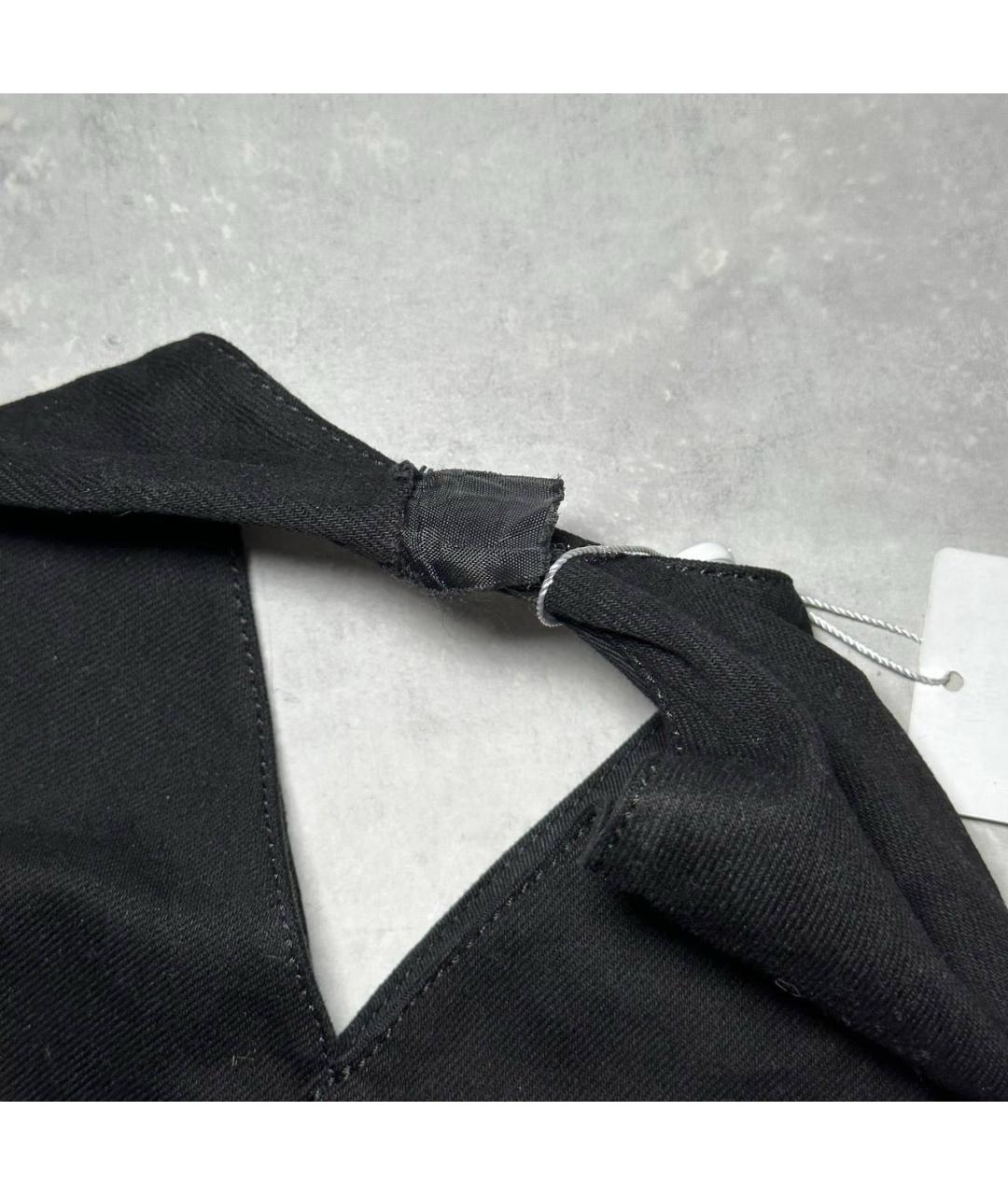 MM6 MAISON MARGIELA Черная тканевая сумка тоут, фото 2