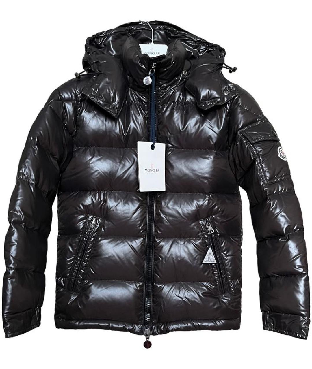 MONCLER Коричневый пуховик, фото 9