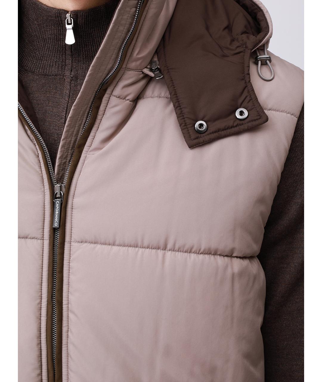 CAPOBIANCO Коричневый жилет, фото 5