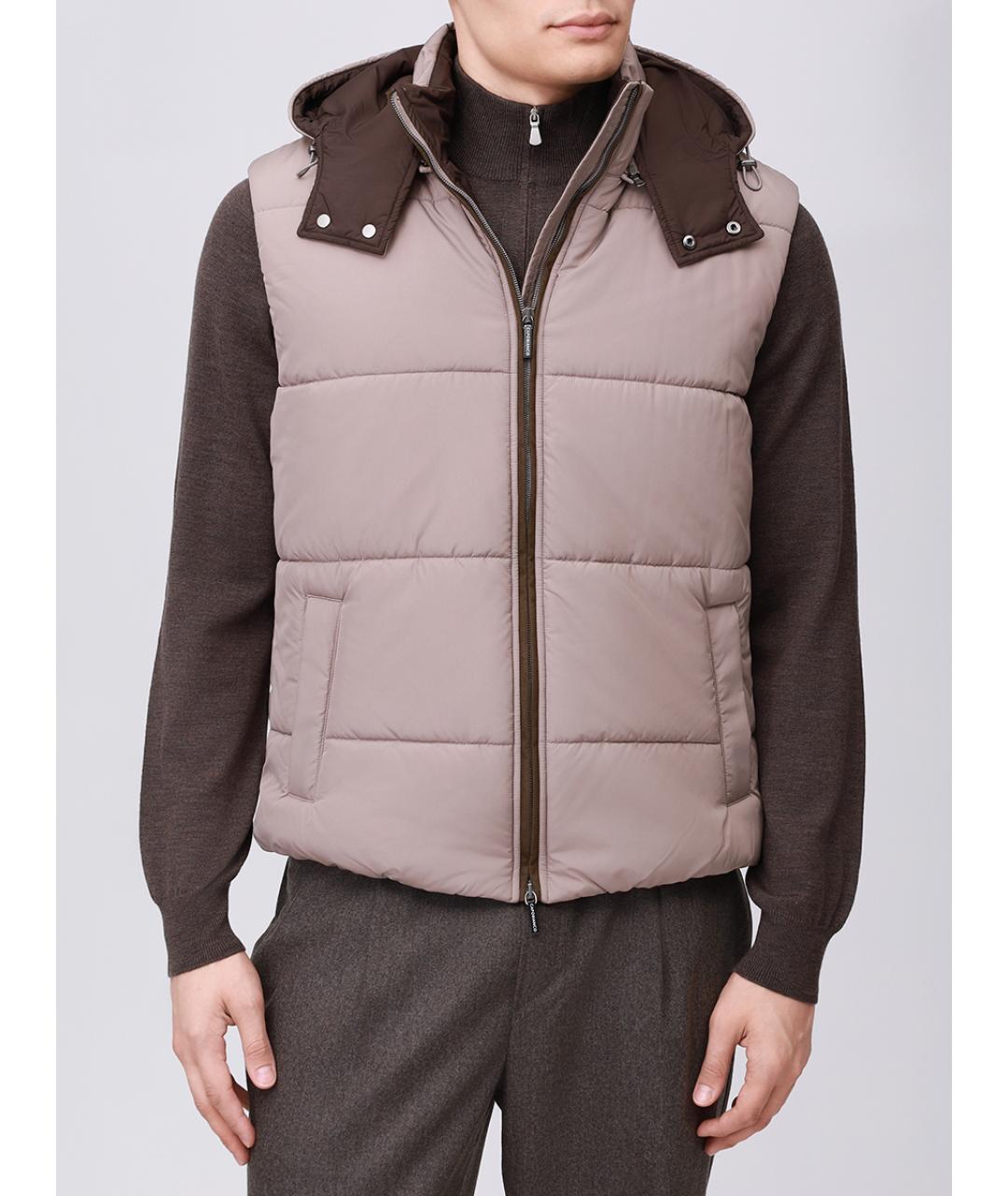 CAPOBIANCO Коричневый жилет, фото 4