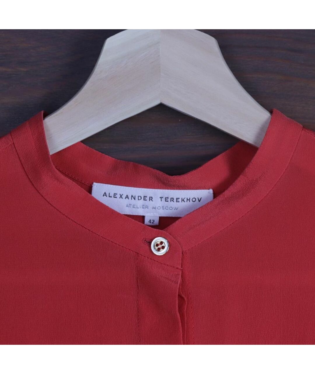 ALEXANDER TEREKHOV Красная шелковая рубашка, фото 3