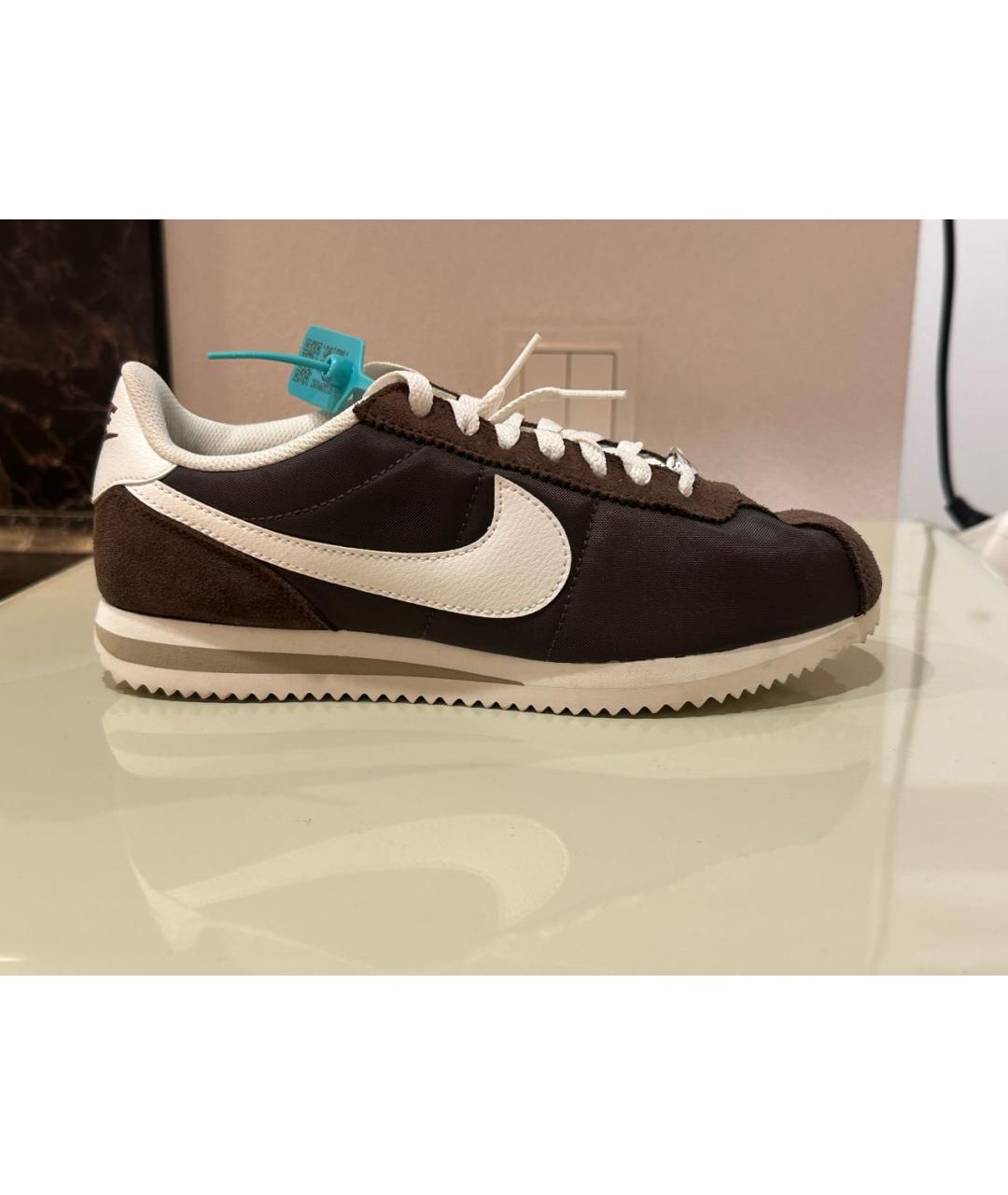 NIKE Коричневые замшевые кроссовки, фото 5