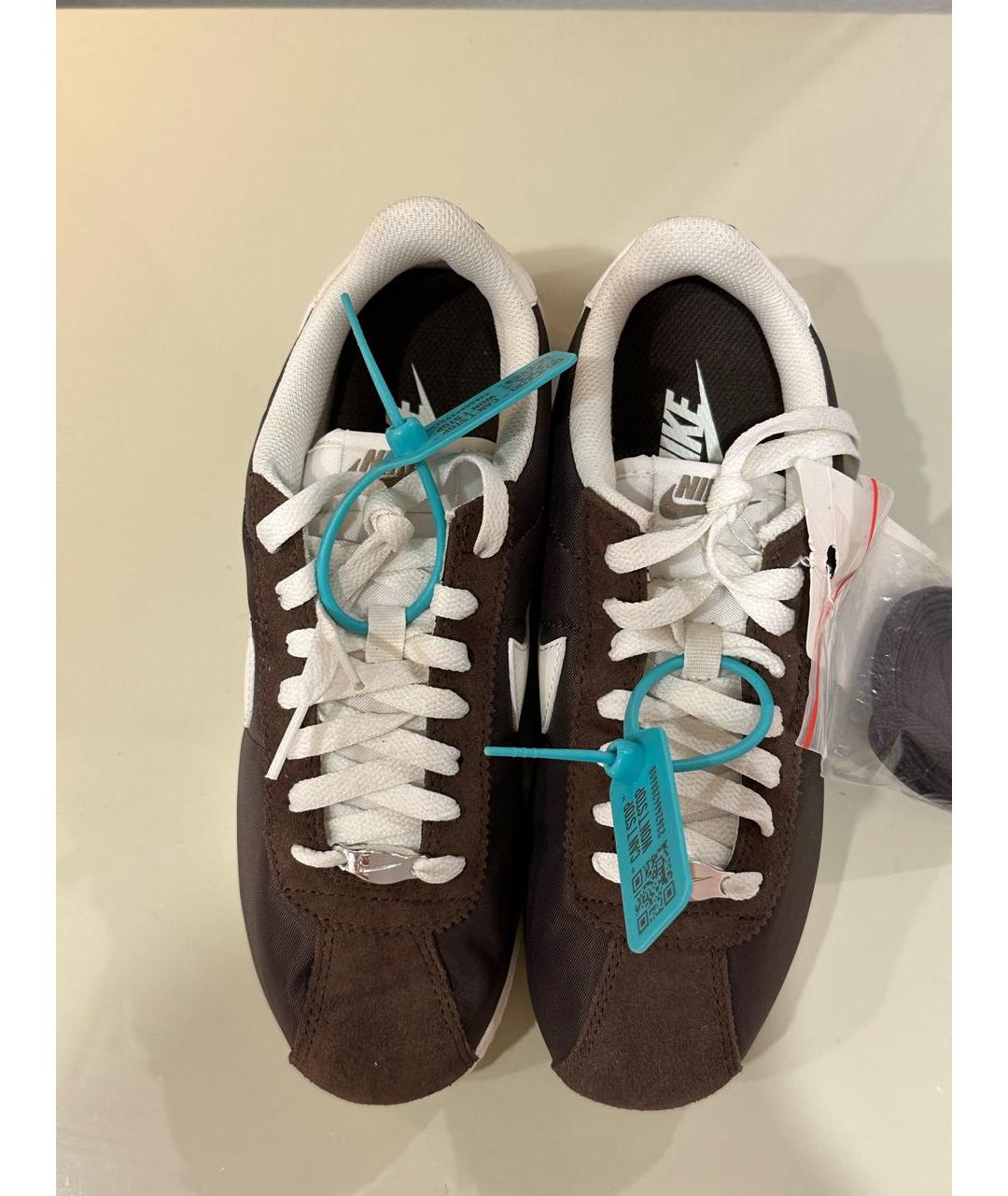 NIKE Коричневые замшевые кроссовки, фото 3