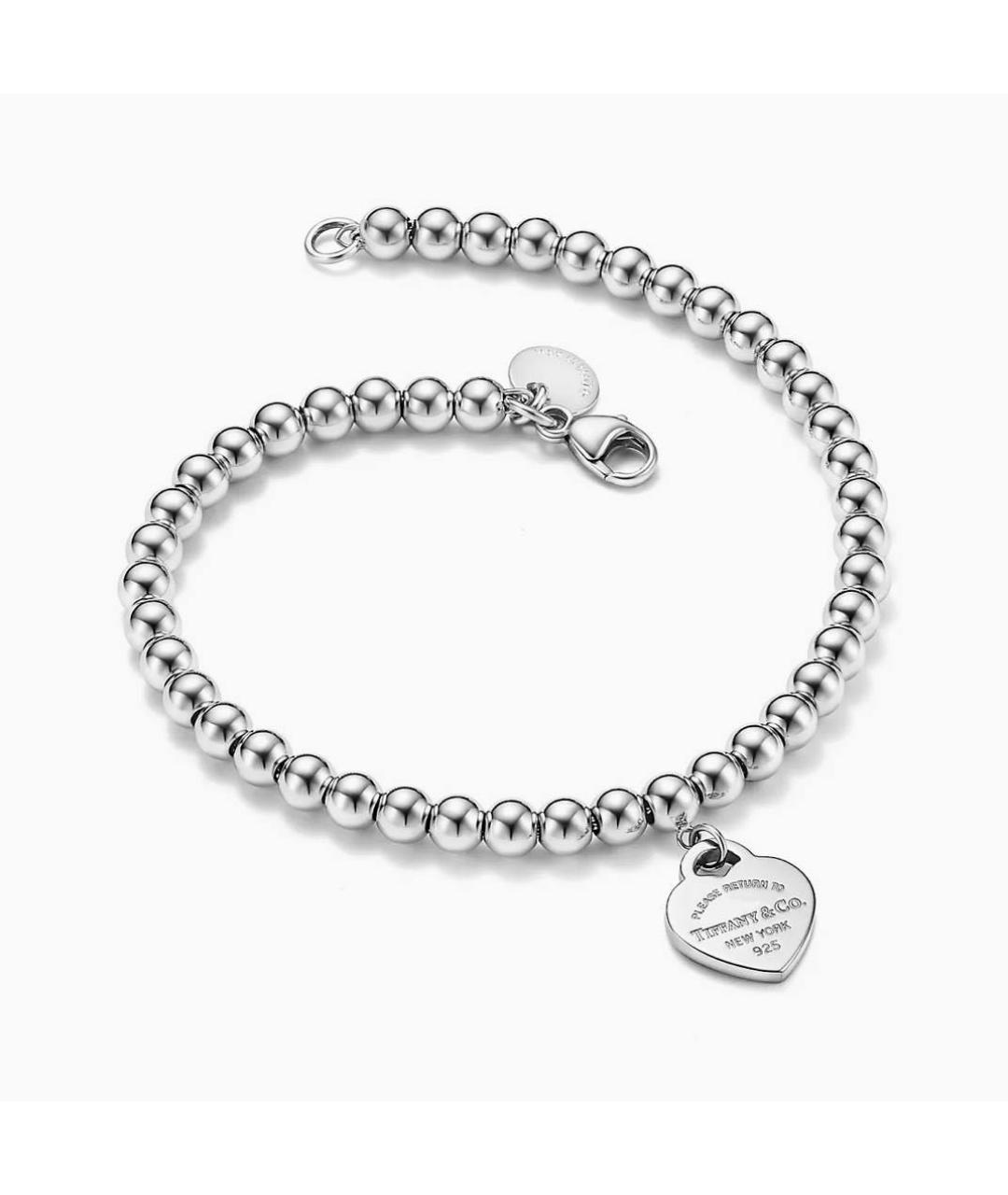 TIFFANY&CO Красный серебряный браслет, фото 2