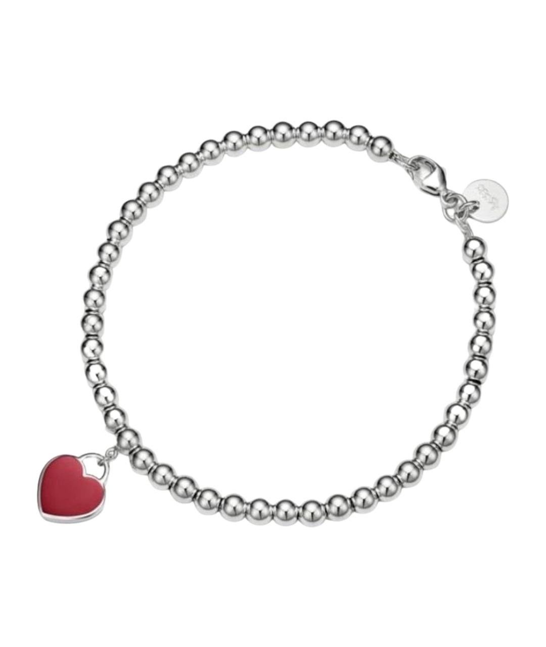 TIFFANY&CO Красный серебряный браслет, фото 1
