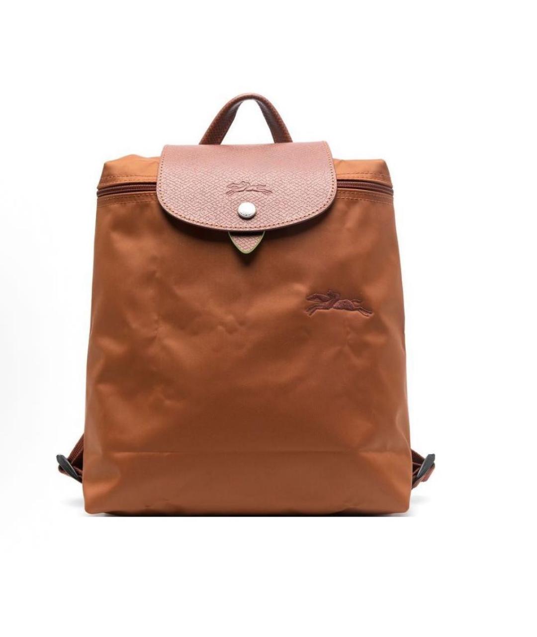 LONGCHAMP Коричневый тканевый рюкзак, фото 7