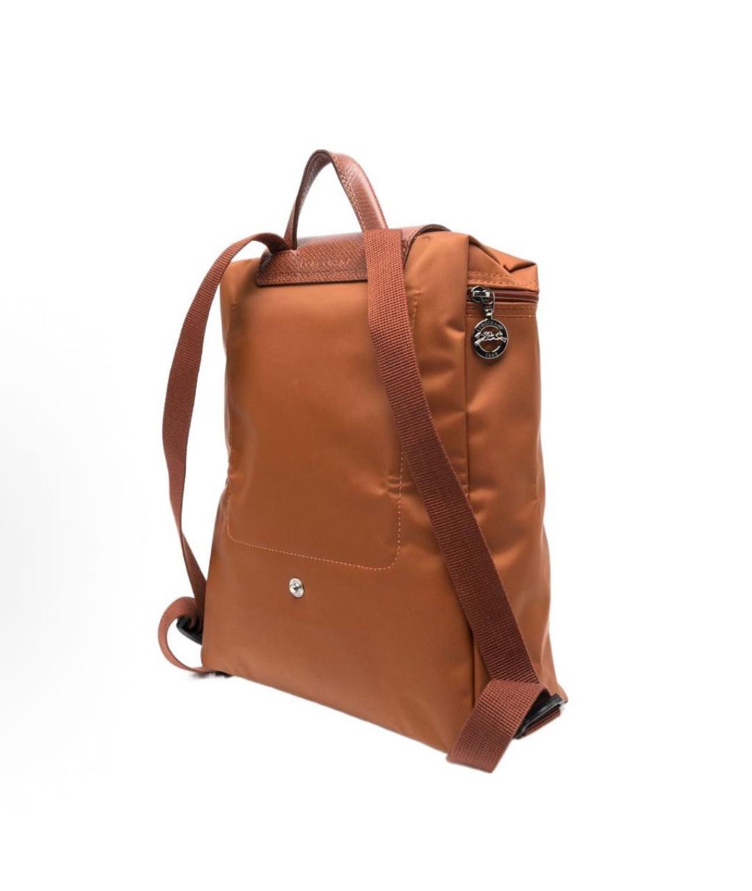LONGCHAMP Коричневый тканевый рюкзак, фото 2