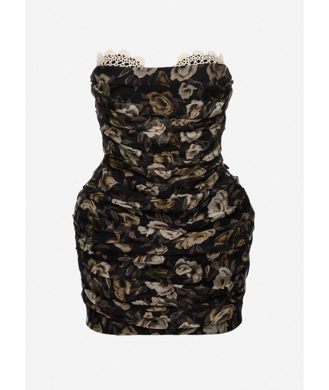 MAGDA BUTRYM Черное шелковое коктейльное платье, фото 10