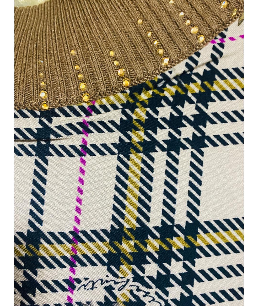 ESCADA Бежевый хлопко-эластановый костюм с юбками, фото 6