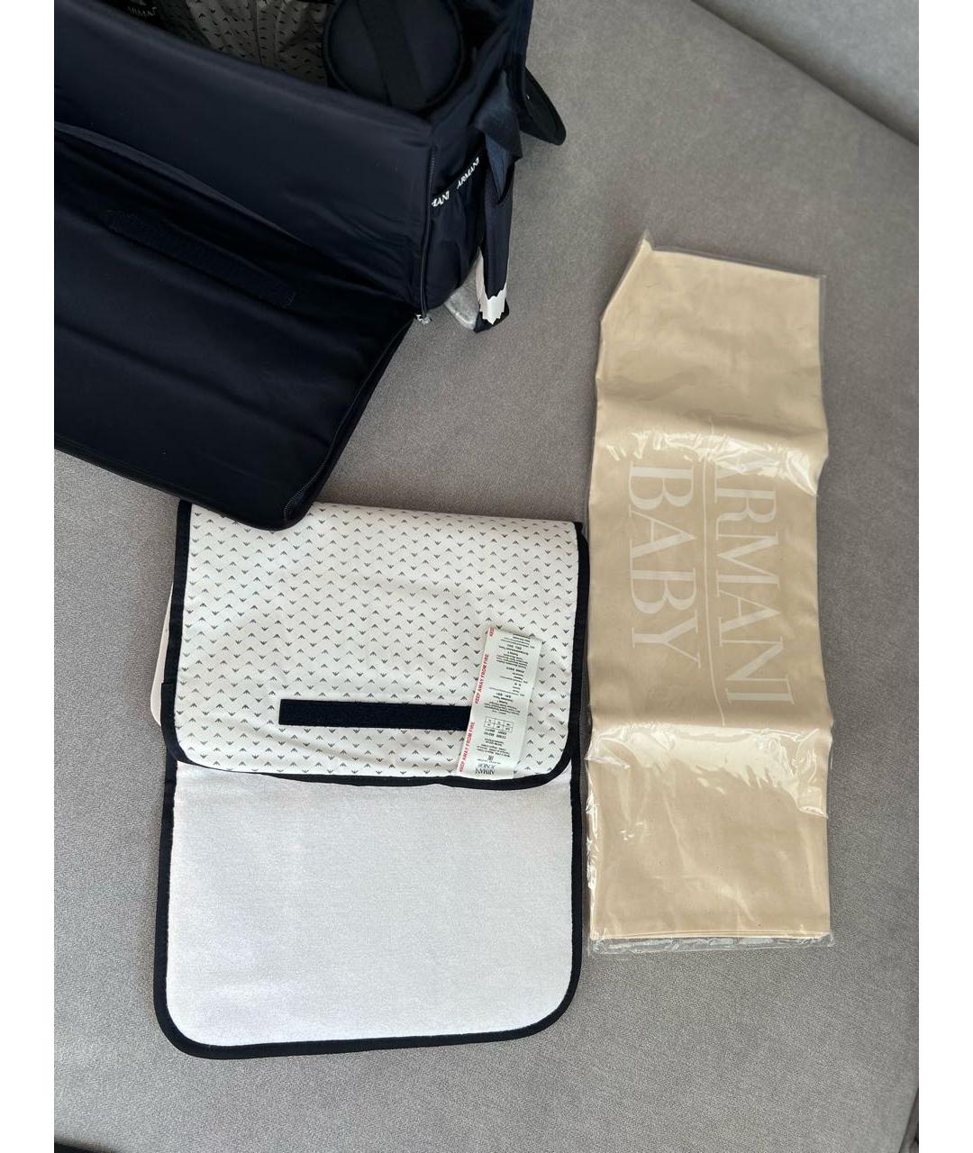 EMPORIO ARMANI Синяя тканевая сумка через плечо, фото 6